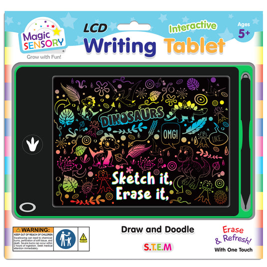 Interactive LCD Writing Tablet - Green Dinosaurs