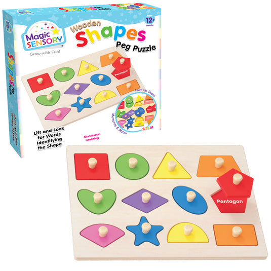 Wooden Shapes Peg Puzzle