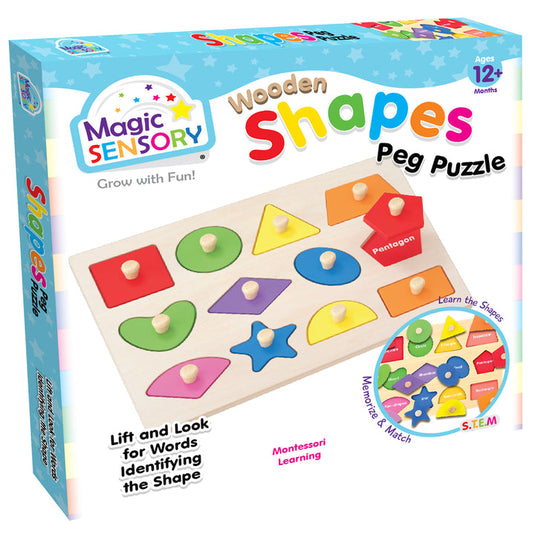 Wooden Shapes Peg Puzzle