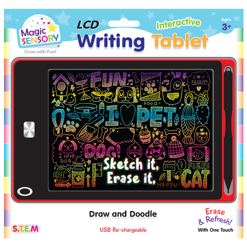Load image into Gallery viewer, 8.5" Interactive LCD Writing Tablet - Red Pet (USB Rechargeable)
