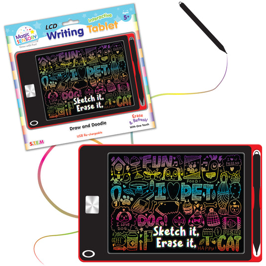 8.5" Interactive LCD Writing Tablet - Red Pet (USB Rechargeable) - view 5