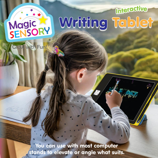 8.5" Interactive LCD Writing Tablet - Yellow Doodle (USB Rechargeable) - view 6