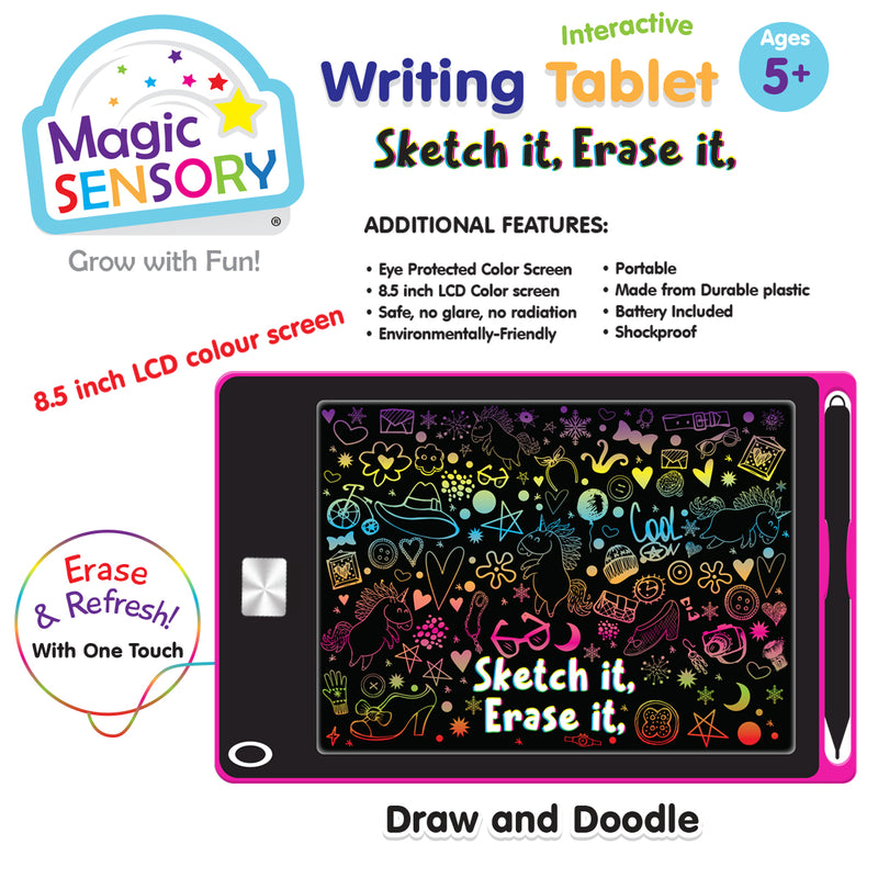 Load image into Gallery viewer, Interactive LCD Writing Tablet - Pink Unicorn
