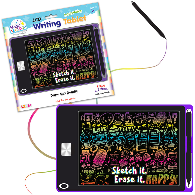 Load image into Gallery viewer, Interactive LCD Writing Tablet - Purple Art
