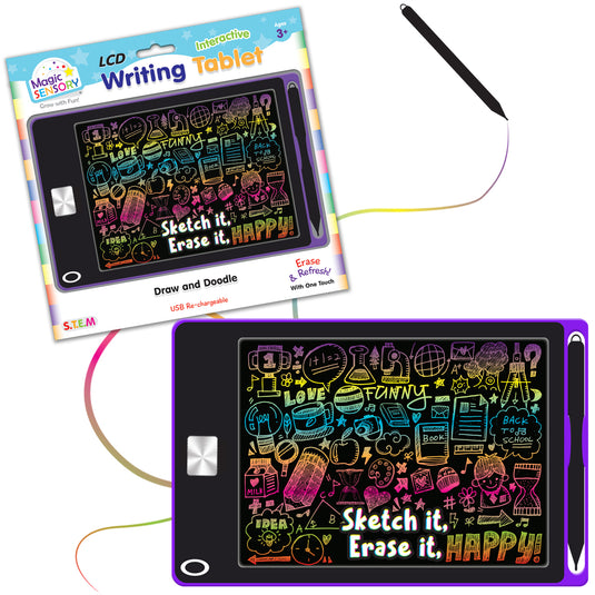 Interactive LCD Writing Tablet - Purple Art