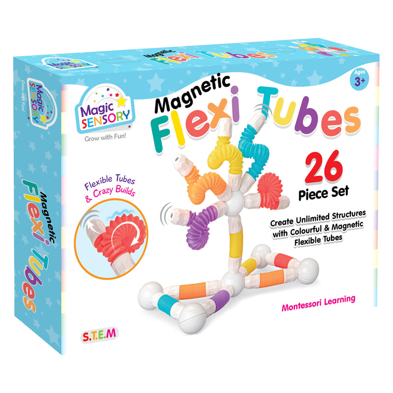 Load image into Gallery viewer, Magnetic Flexi Tubes 26 Piece Set
