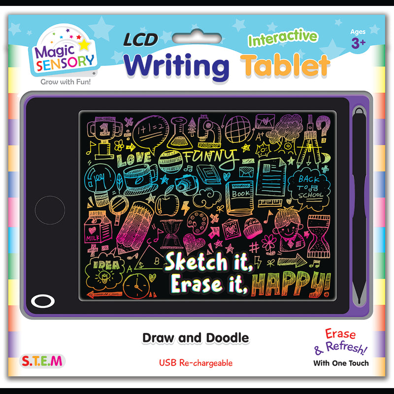 Load image into Gallery viewer, Interactive LCD Writing Tablet - Purple Art
