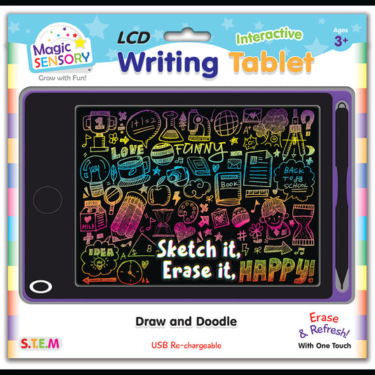 Interactive LCD Writing Tablet - Purple Art