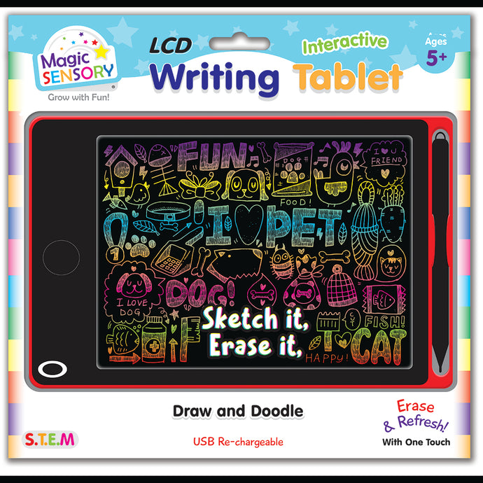 Interactive LCD Writing Tablet - Red Pet