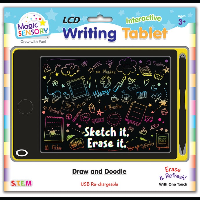 Interactive LCD Writing Tablet - Yellow Doodle