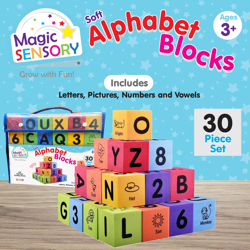 Load image into Gallery viewer, Alphabet &amp; Number Foam Blocks - view 4
