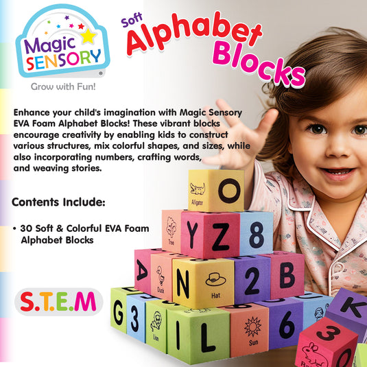 Alphabet & Number Foam Blocks - view 5