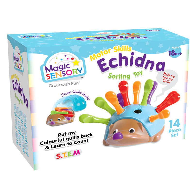 Load image into Gallery viewer, Echidna Sorting Toy - Colourful Quills, Fine Motor Play - view 8
