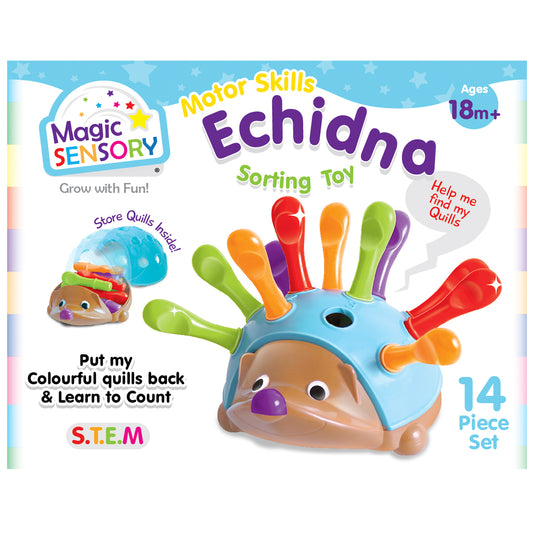 Echidna Sorting Toy - Colourful Quills, Fine Motor Play - view 9