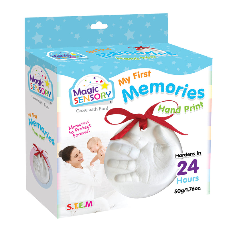 Load image into Gallery viewer, My First Memories Hand Print Kit box shown from an angled view on a plain background
