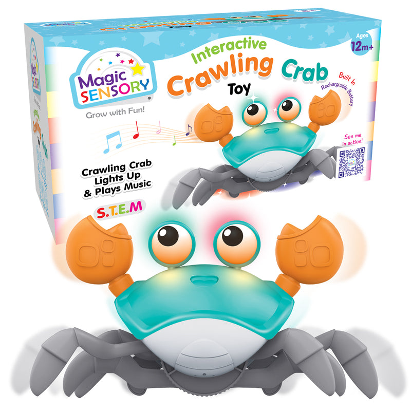 Load image into Gallery viewer, Interactive Crawling Crab Toy - Lights, Music &amp; Scuttling Fun - view 7
