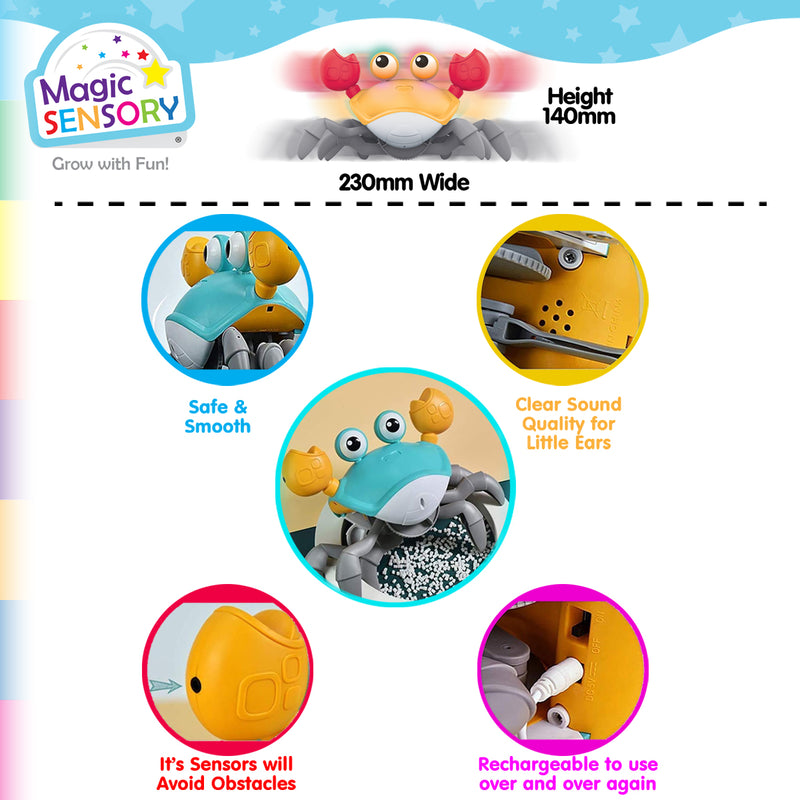 Load image into Gallery viewer, Interactive Crawling Crab Toy - Lights, Music &amp; Scuttling Fun - view 9

