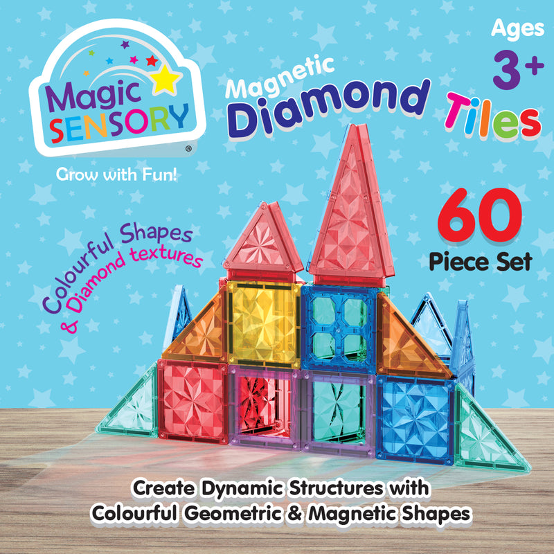 Load image into Gallery viewer, Magnetic Diamond Tiles 60 Piece Set - view 6

