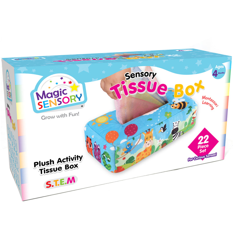 Load image into Gallery viewer, Plush Tissue Box Toy - Soft Pull-Out Sensory Play - view 7
